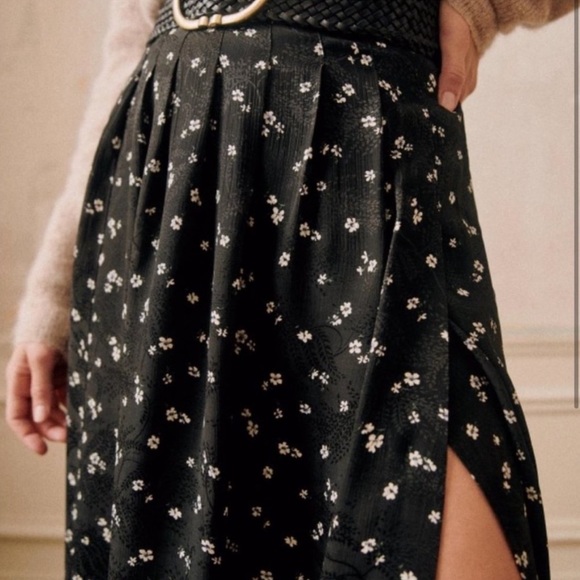 New SEZANE Alicia Skirt in Jacquard Bicolore Size 4/36